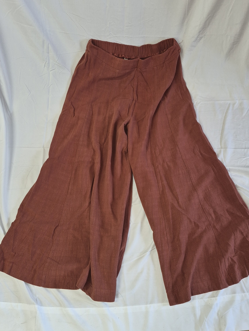 APRICOT Wide-Leg Pants in Rust Brown